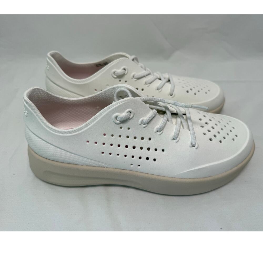 Crocs Women's InMotion Pacer Lite Ride Sneaker, White/Taupe, Size 8 - Picture 3 of 7